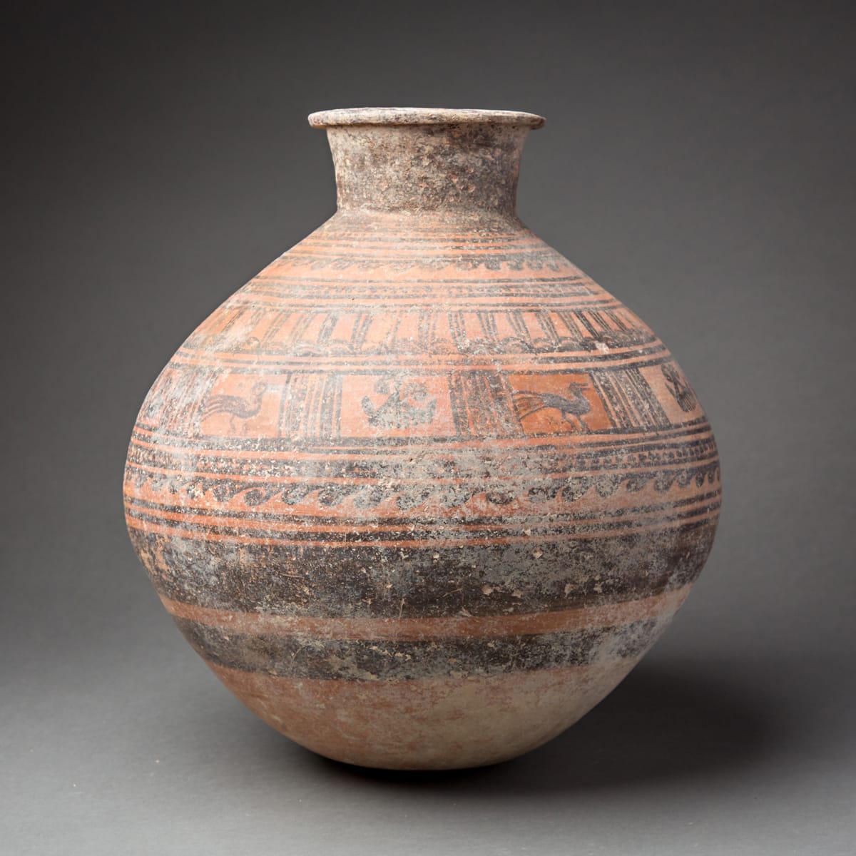 Painted Earthenware Jar, 1500 BCE - 1000 BCE