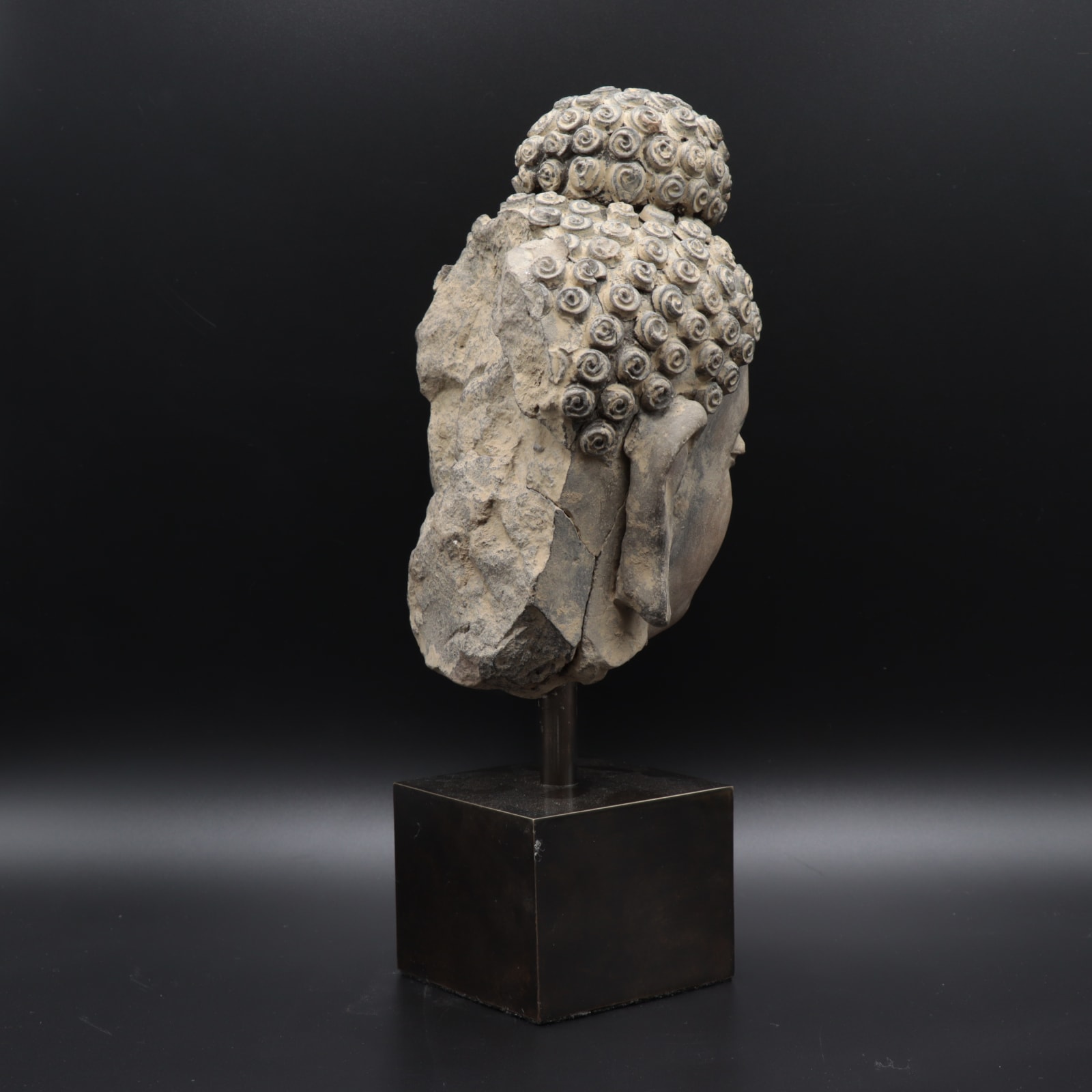 Gandharan Stucco Head of the Buddha, 100 to 300 CE