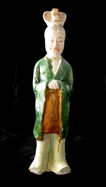 Tang Sancai-Glazed Civic Official, 618 CE - 906 CE