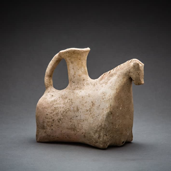 Luristan Terracotta Zoomorphic Figure, 9 Century BCE - 7th Century BCE
