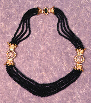 Emerald Bead Necklace with a Silver Coin of Alexander the Great and Roman Silver Denarius of Hadrian, 336 BCE - 323 CE