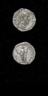Silver Denarius of Emperor Commodus, 180 CE - 192 CE