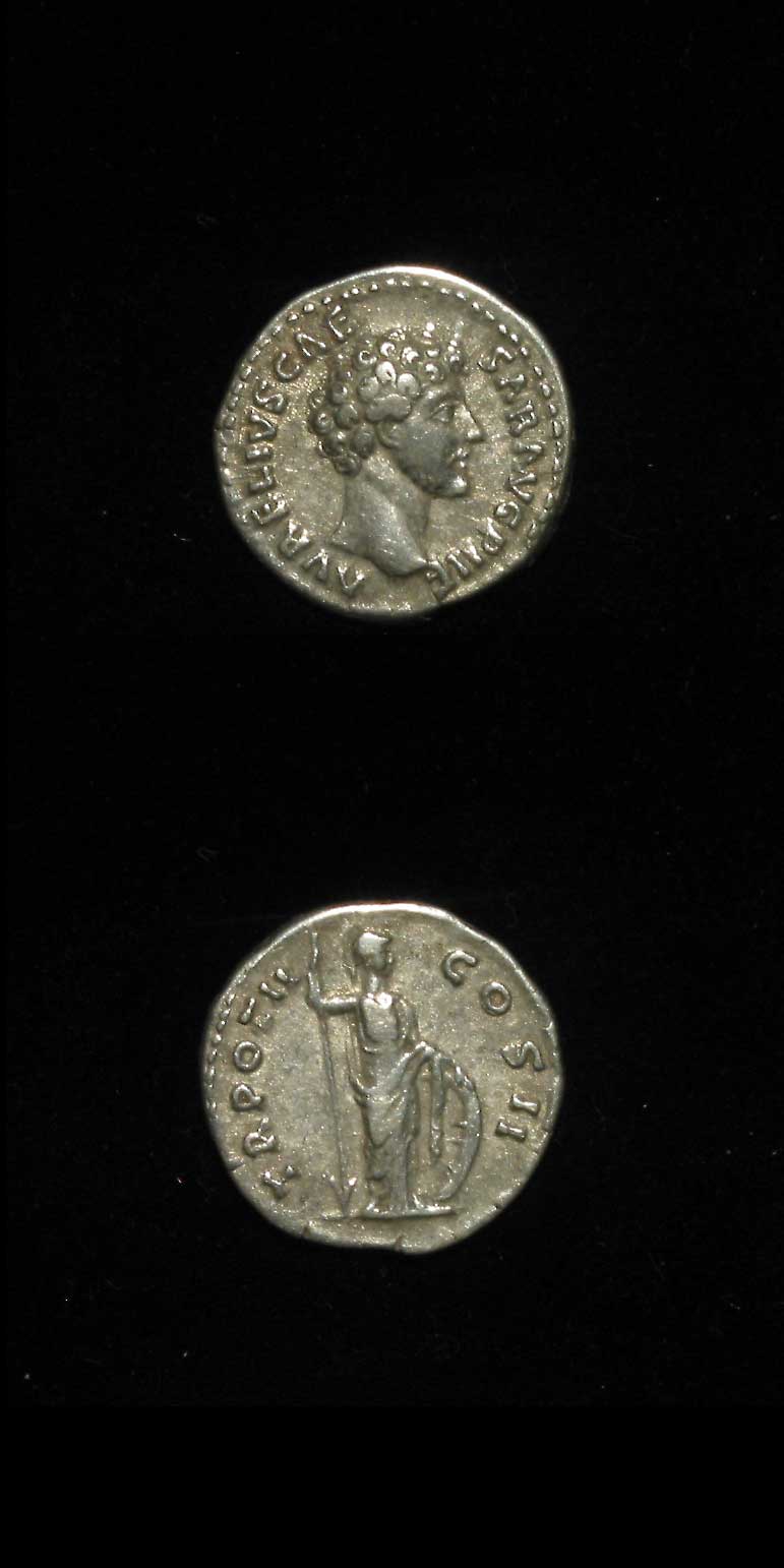 Silver Denarius of Marcus Aurelius, 139 CE - 161 CE