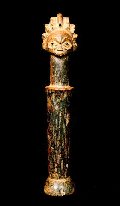 Hemba Wooden Anthropomorphic Staff, 20th Century CE