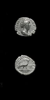 Silver Denarius of Empress Faustina Senior Issues Posthumously, 141 CE - 161 CE