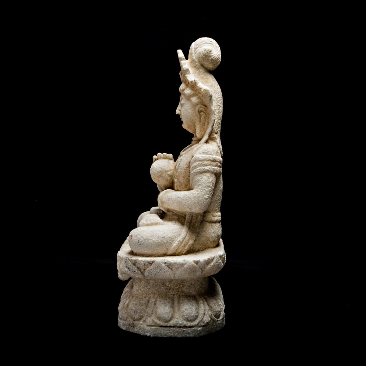 Qing Marble Guanyin, 1644 AD to 1912 AD