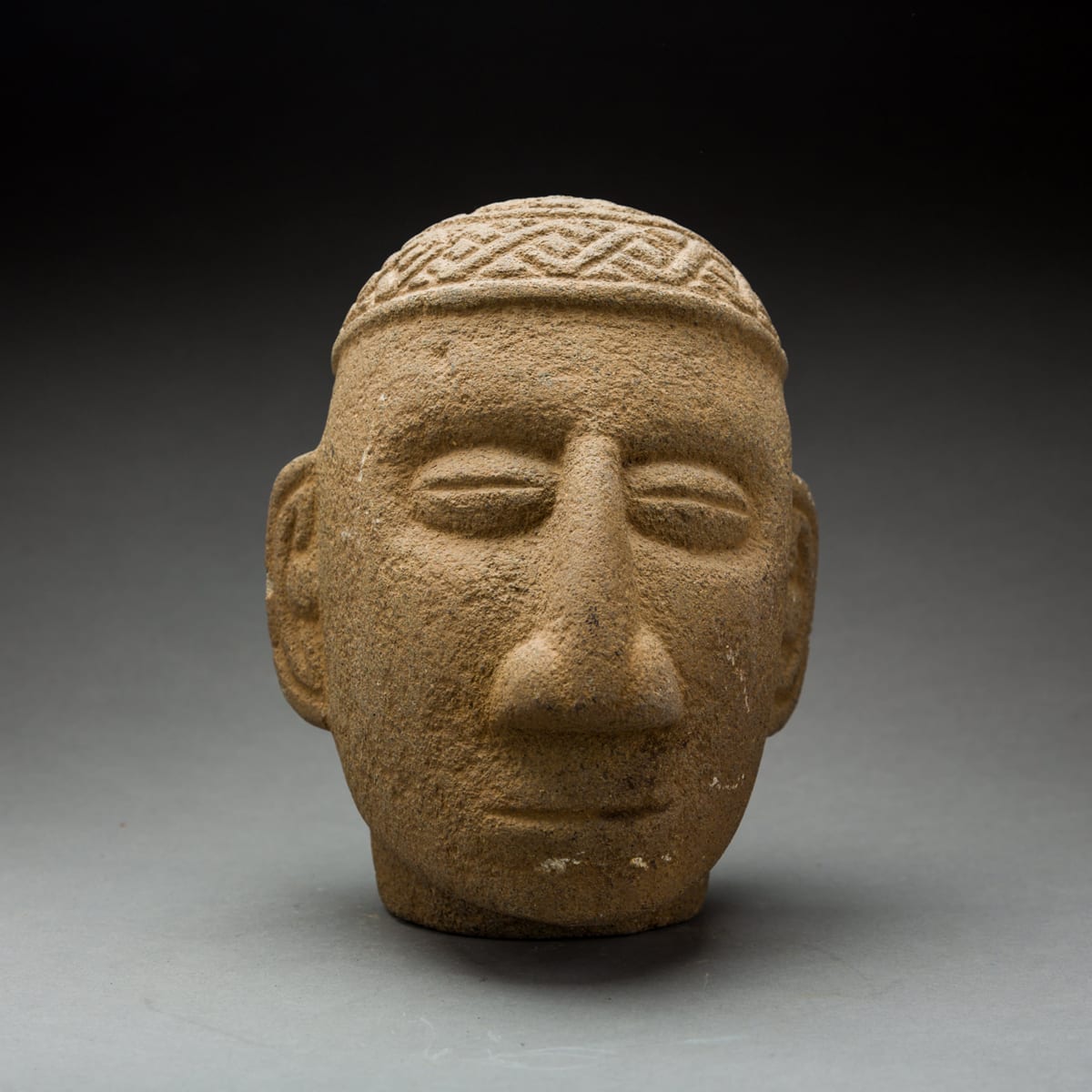 Atlantic Watershed Basalt Trophy Head, 500 CE - 1000 CE