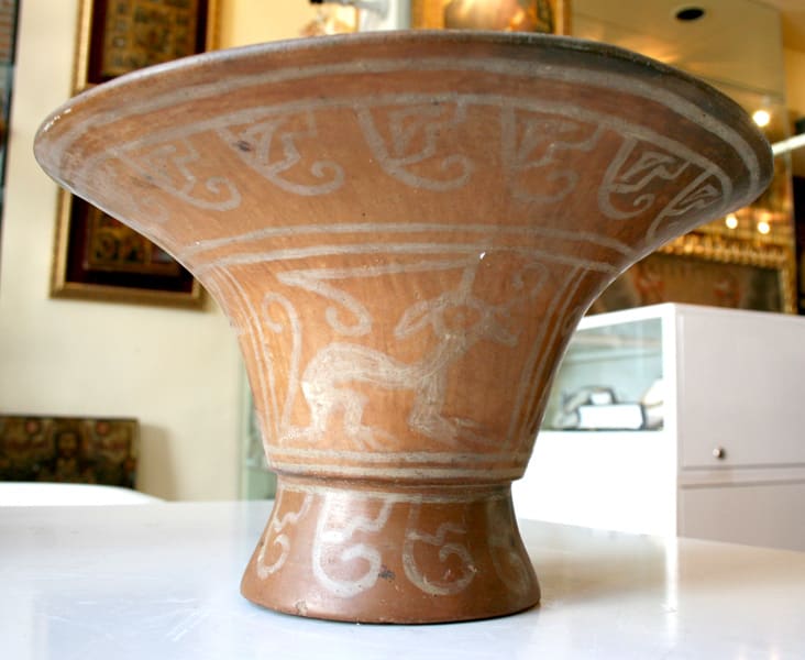 Moche Painted Terracotta Chalice, 400 CE - 800 CE