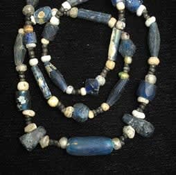 Antique Glass Bead Necklace, 100 BCE - 600 CE