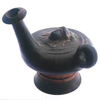 Campanian Black-Glazed Guttus, 500 BCE - 300 CE
