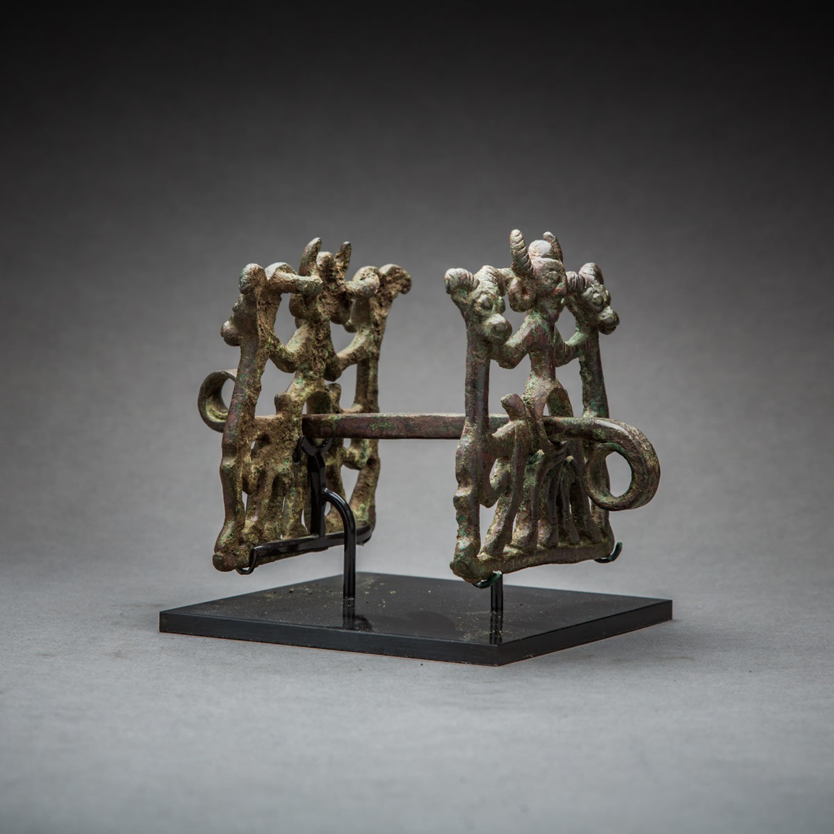 Master of the Beasts Luristan Bronze Horse Bit, 800 BCE - 600 BCE