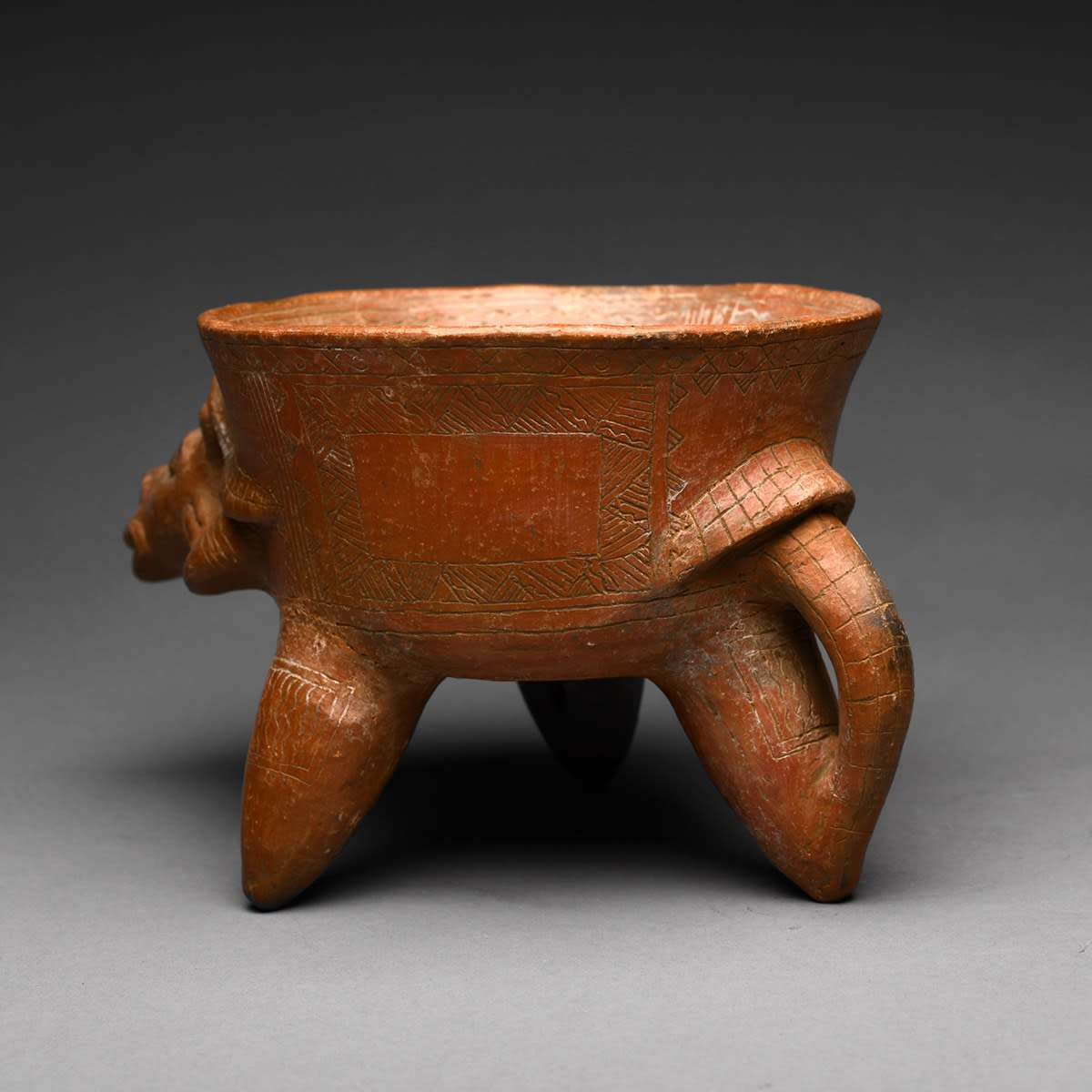 Tripod Zoomorphic Vessel, 300 BCE - 500 CE