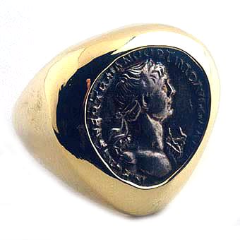 Silver Denarius of Roman Emperor Trajan, 98 CE - 117 CE