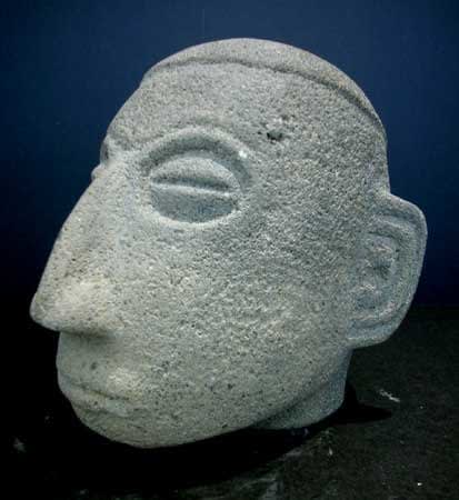 Basalt Trophy Head, 100 CE - 1000 CE