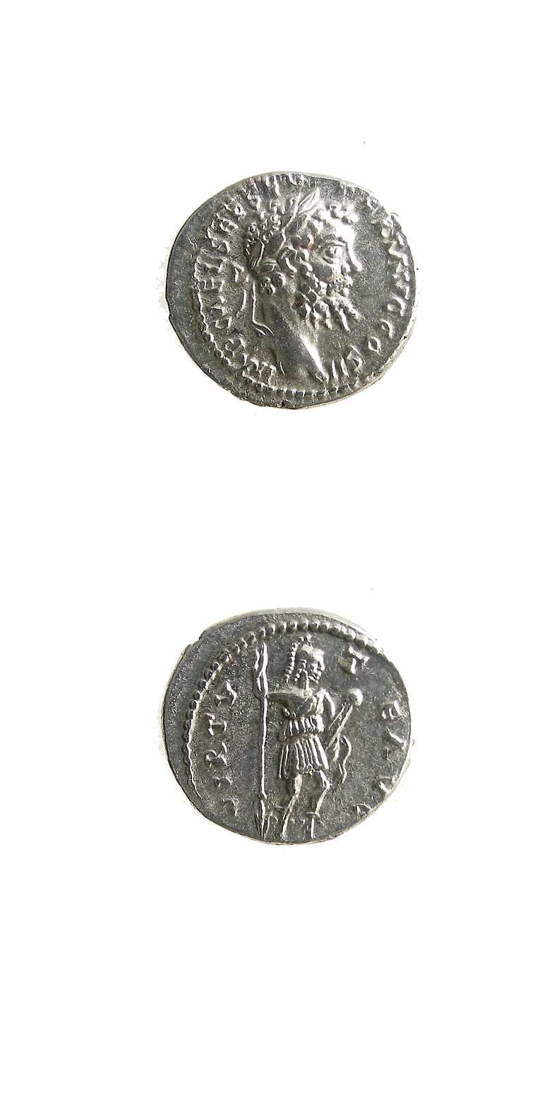 Silver Denarius of Emperor Septimius Severus, 193 CE - 198 CE