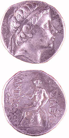 Silver Tetradrachm of King Antiochus III the Great, 223 BCE - 187 CE