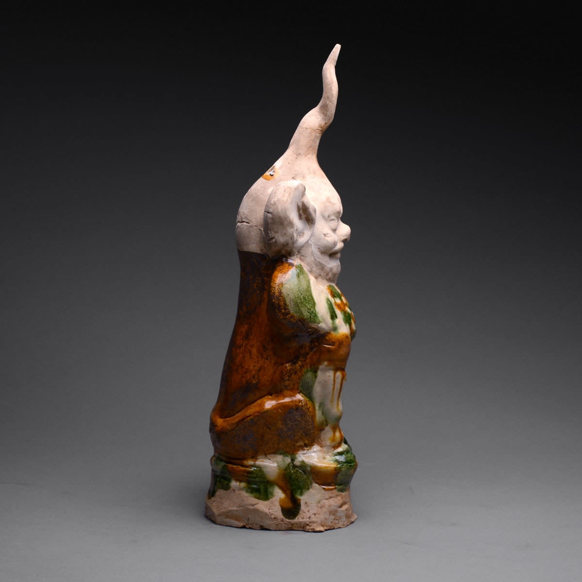 Tang Sancai-Glazed Spirit Guardian, 618 CE - 906 CE