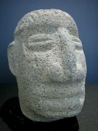 Basalt Trophy Head, 1000 CE - 1550 CE