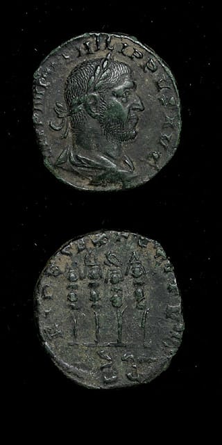 Bronze Sestertius of Emperor Philip I the Arab, 244 CE - 249 CE