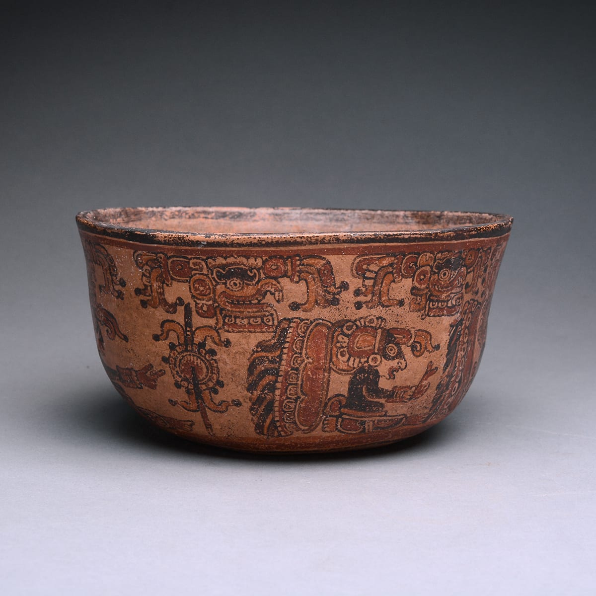 Mayan Polychrome Bowl, 500 CE - 900 CE