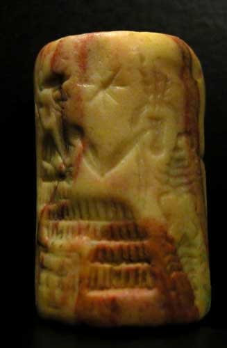 Akkadian Cylinder Seal, 2300 BCE - 2200 BCE