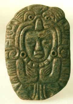 Mayan Jade Effigy Pendant, 600 CE - 900 CE