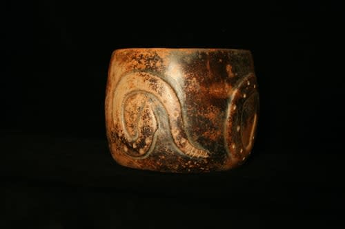 Colima Terracotta Vessel with Snakes, 300 BCE - 300 CE