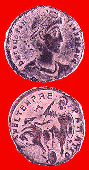 Bronze Centenionalis of Emperor Constantius II, 348 CE - 361 CE