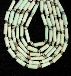 Egyptian Faience Bead Necklace, 1900 BCE - 1300 BCE