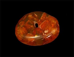 Middle Bronze Age Amber Bead, 1900 BCE - 1700 BCE