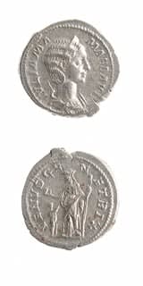 Silver Denarius of Julia Mamaea, 222 CE - 235 CE