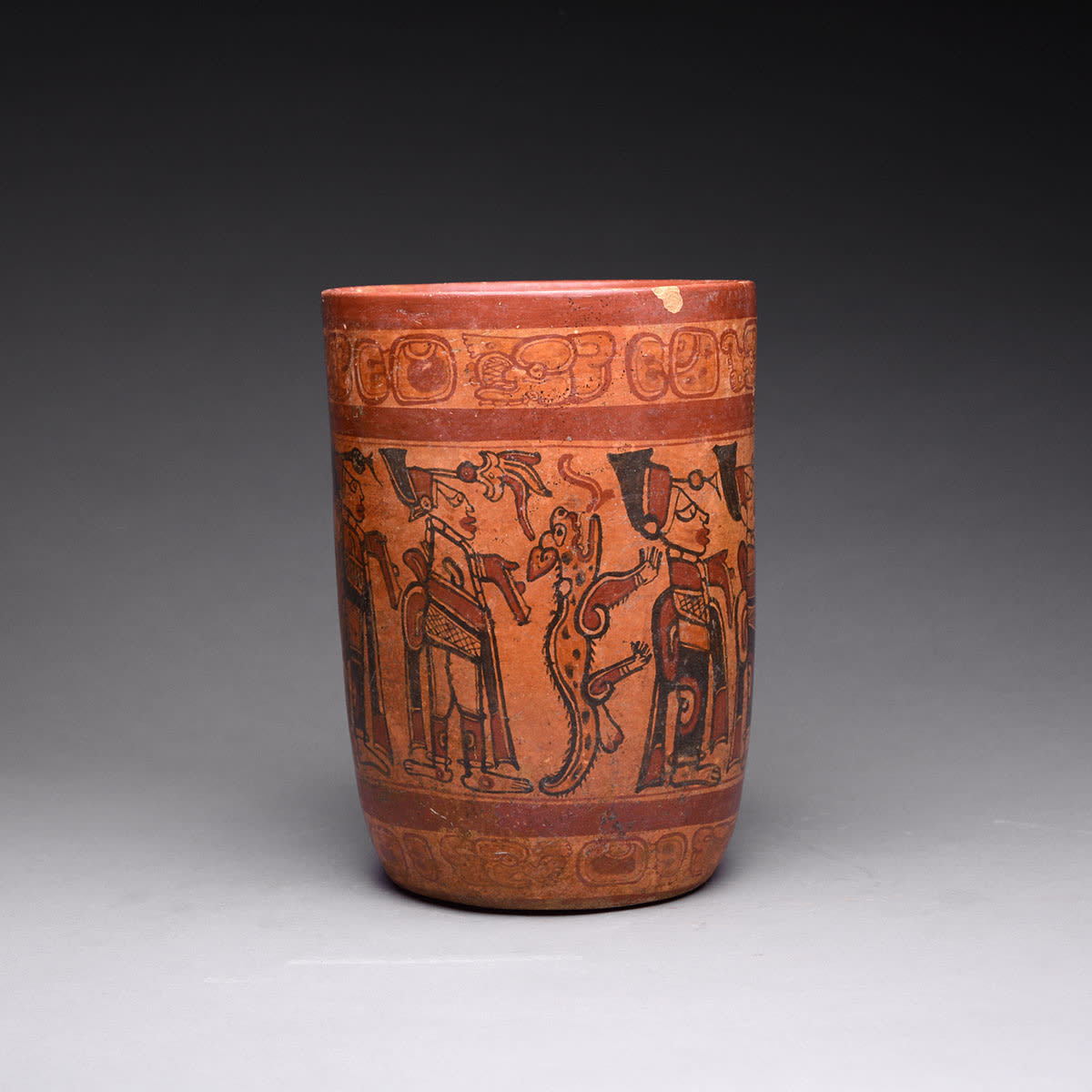 Copador Style Mayan Polychrome Vase, 500 CE - 900 CE