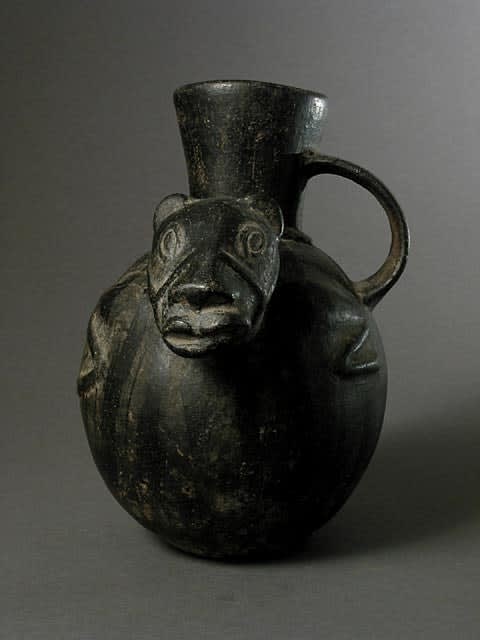 Chimu Blackware Animal Effigy Vessel, 900 CE - 1200 CE