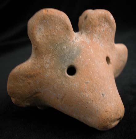 Mayan Double Avian Whistle, 500 CE - 900 CE