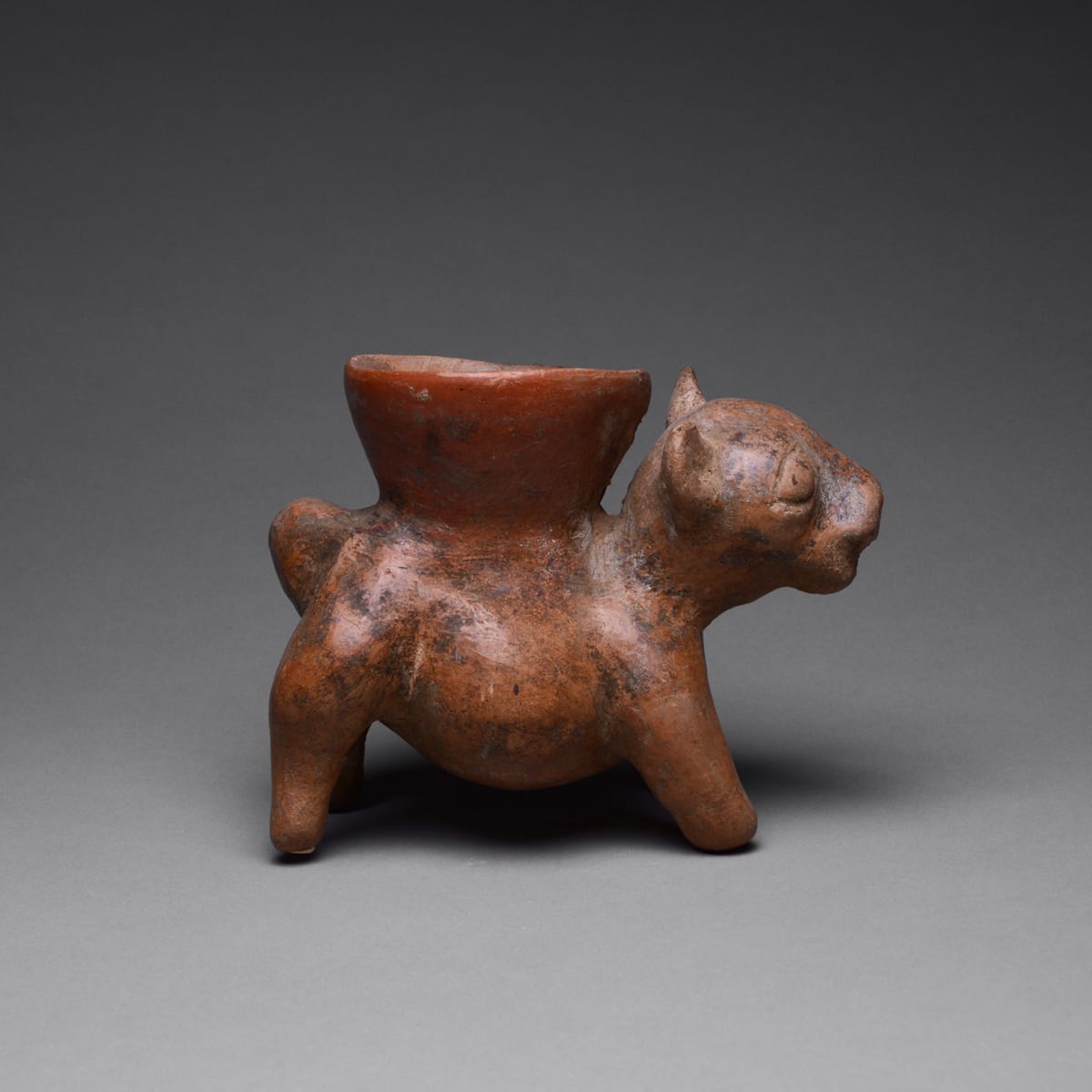 Colima Vessel in the Form of a Jaguar, 300 BCE - 300 CE