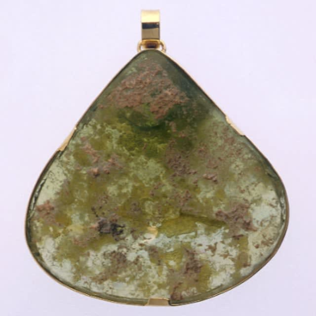 Pendant of Roman Glass Fragment, 100 CE - 300 CE