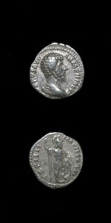 Silver Denarius of Emperor Lucius Verus, 161 CE - 169 CE