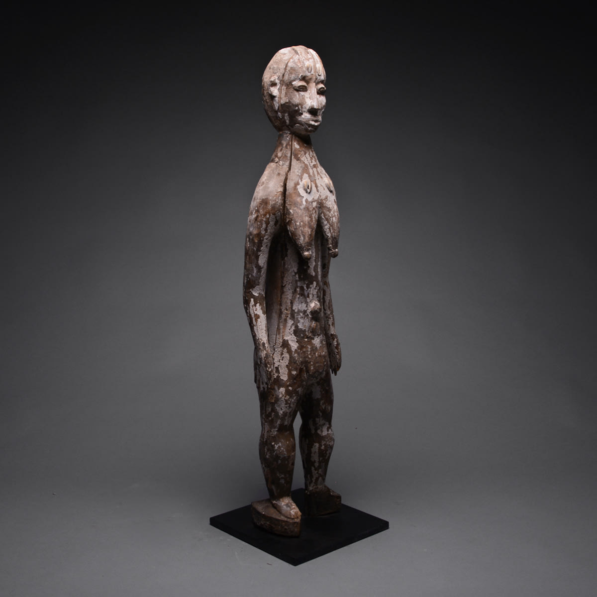 Lobi Wooden Sculpture of a Woman, 20th Century CE