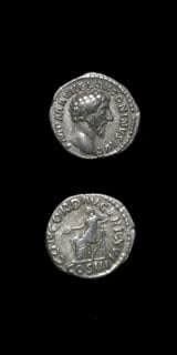 Silver Denarius of Emperor Marcus Aurelius, 161 CE - 180 CE