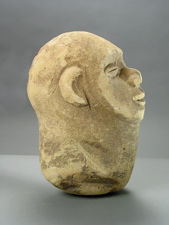 Yoruba Sandstone Head, 19th Century CE - 20th Century CE
