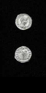 Silver Denarius of Geta Struck While Caesar, 199 CE - 202 CE