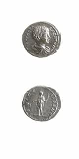 Silver Denarius of Geta Struck While Caesar, 199 CE - 202 CE