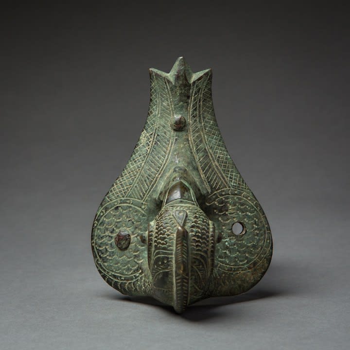 Bronze Bird Handle, 1100 CE - 1400 CE