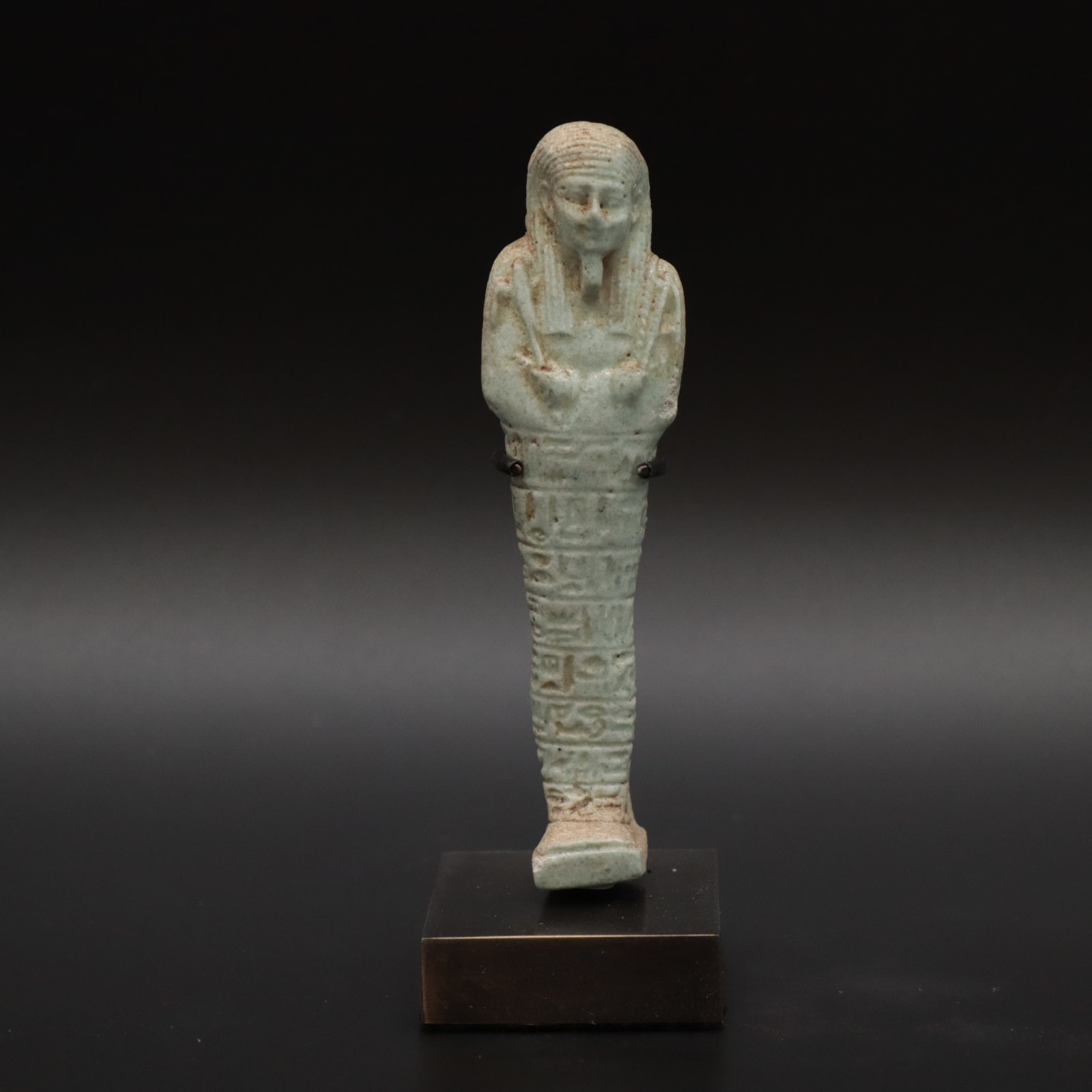 Egyptian Faience Ushabti of the 26th Dynasty, 664 - 525 BCE
