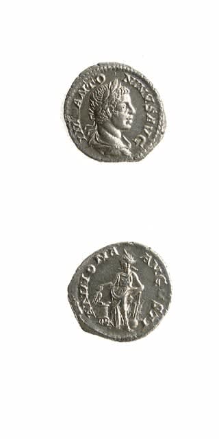 Silver Denarius of Emperor Elagabalus, 219 CE - 220 CE