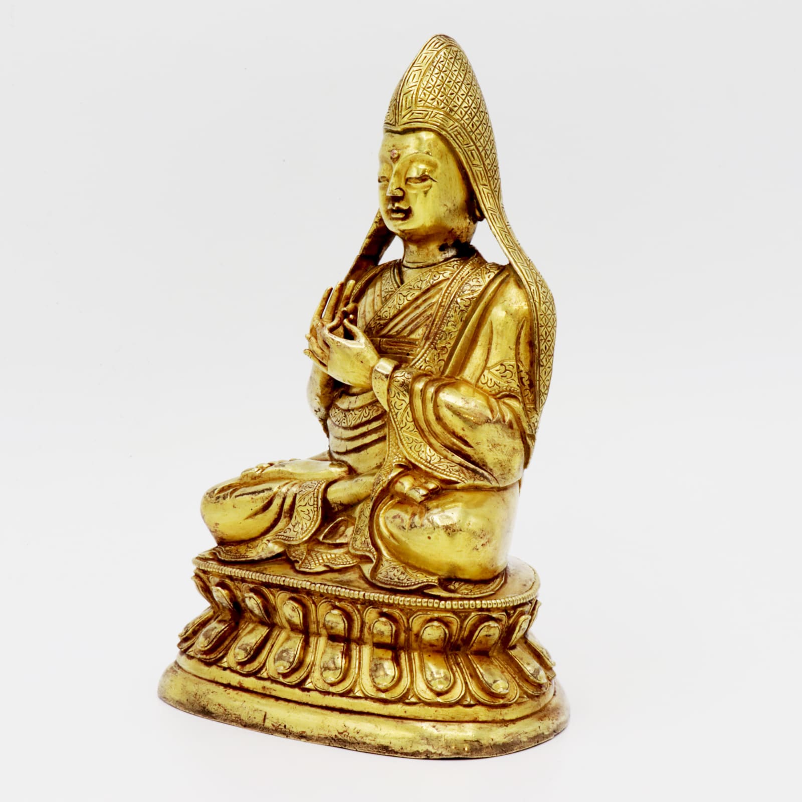 Sino-Tibetan Figure of Tsongkhapa, Nineteenth Century AD