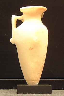 Stone vessel with handle