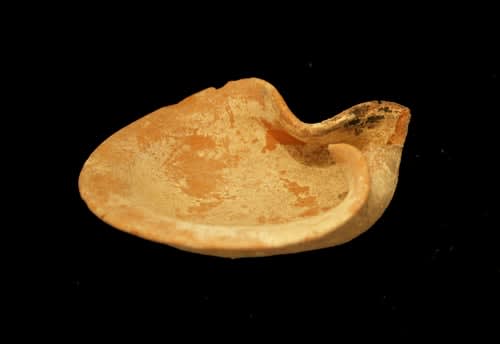 Late Bronze Age Terracotta Oil Lamp, 1500 BCE - 1250 BCE