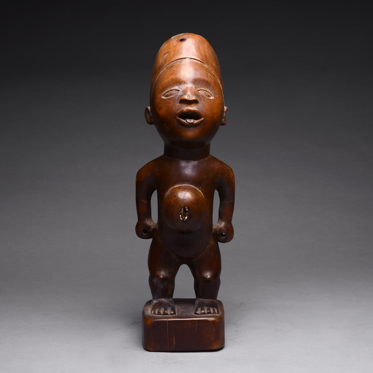 Kongo Wooden Nkisi Sculpture, 20th Century CE