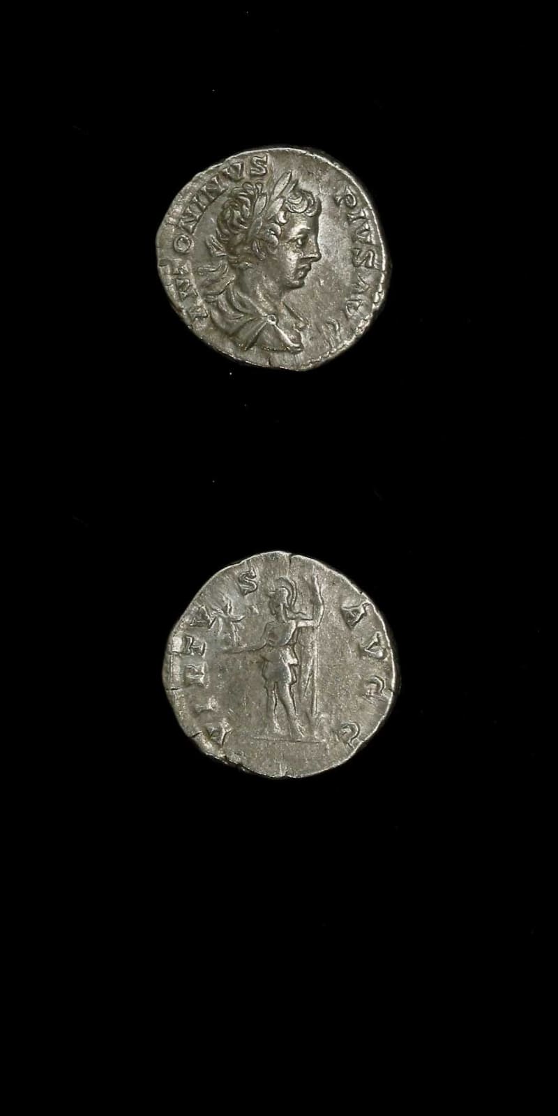 Silver Denarius of Emperor Caracalla, 200 CE - 210 CE